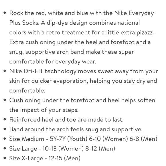 NWT Unisex Nike Everyday Plus Cushioned Crew Socks 2 Pairs - Picture 8 of 8